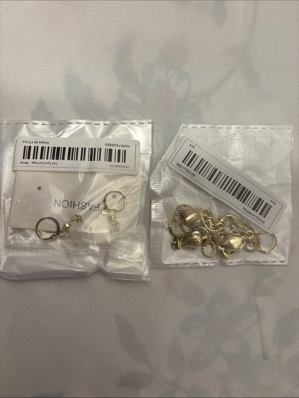 2-Piece Gold-Tone Fashion Jewelry Earrings & Necklace Bundle